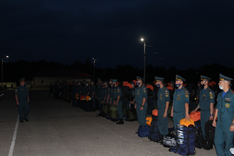 Убытие аэромобильной группировки Тульского спасательного центра в Республику Саха (Якутия) для тушения природных пожаров.