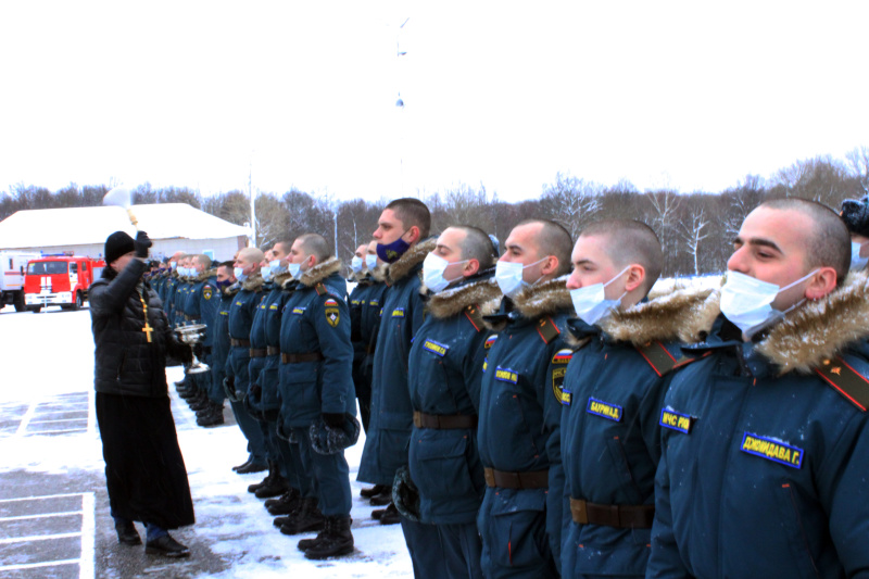 Приведение роты вновь прибывшего пополнения к Военной присяге 15.01.2022 г.