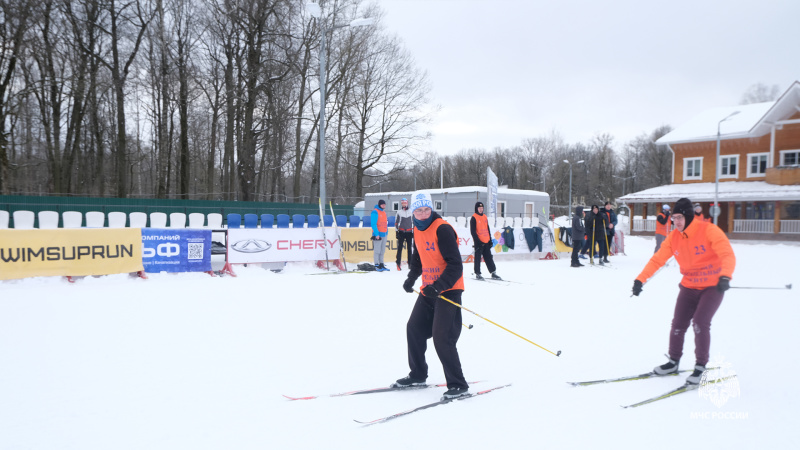 Состязания по лыжной эстафете