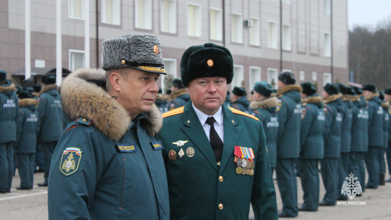 Личному составу Тульского спасательного центра МЧС России представили нового начальника
