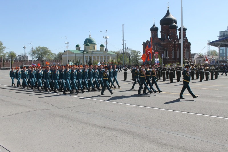 генеральная репетиция парадного расчёта Тульского гарнизона