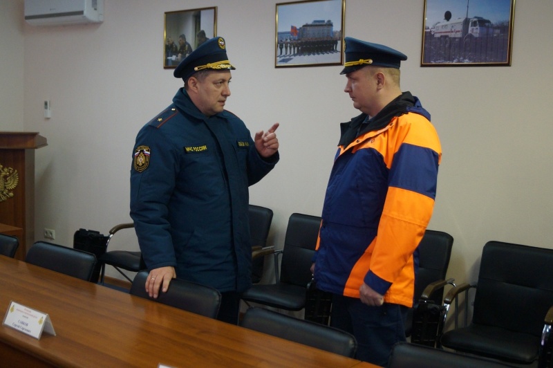 Посещение Тульского спасательного центра Врио начальника ЦРЦ МЧС России, генерал-майор внутренней службы Кобзев И.И