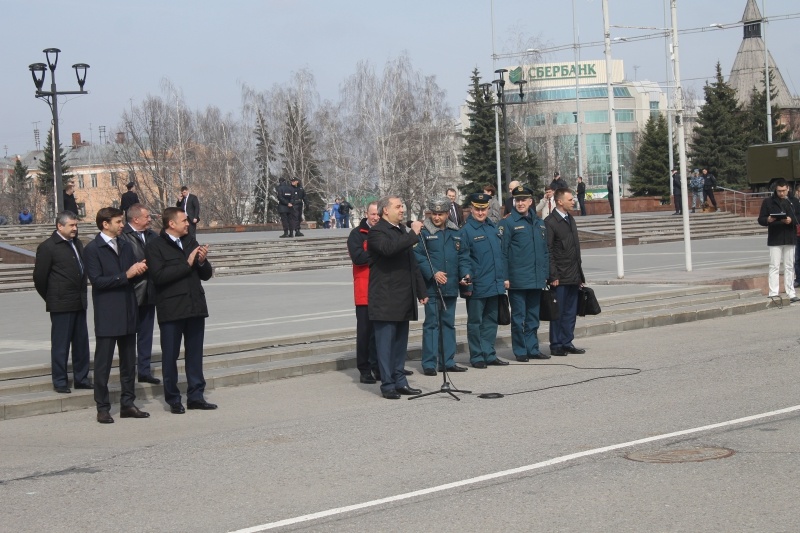 Приезд Министра Российской Федерации по делам гражданской обороны, чрезвычайным ситуациям и ликвидации последствий стихийных бедствий - Владимира Андреевича Пучкова в г. Тула