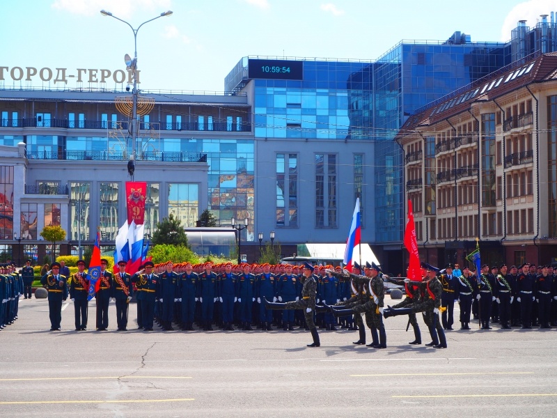 Генеральная репетиция парадного расчета Тульского гарнизона