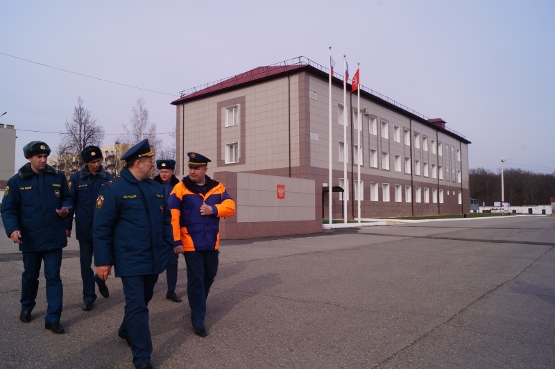Посещение Тульского спасательного центра Врио начальника ЦРЦ МЧС России, генерал-майор внутренней службы Кобзев И.И