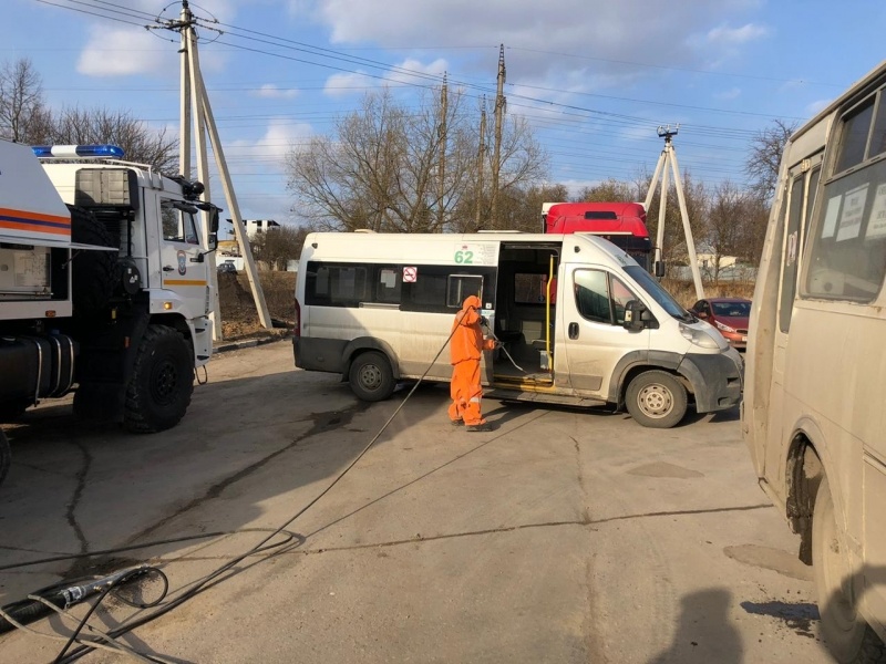 Проведение мероприятий (специальной и санитарной обработки) по противодействию распространения коронавирусной инфекции на территории Тульской области.