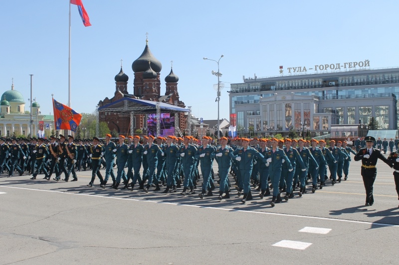 генеральная репетиция парадного расчёта Тульского гарнизона