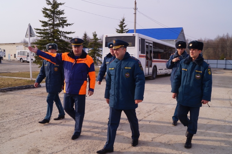 Посещение Тульского спасательного центра Врио начальника ЦРЦ МЧС России, генерал-майор внутренней службы Кобзев И.И