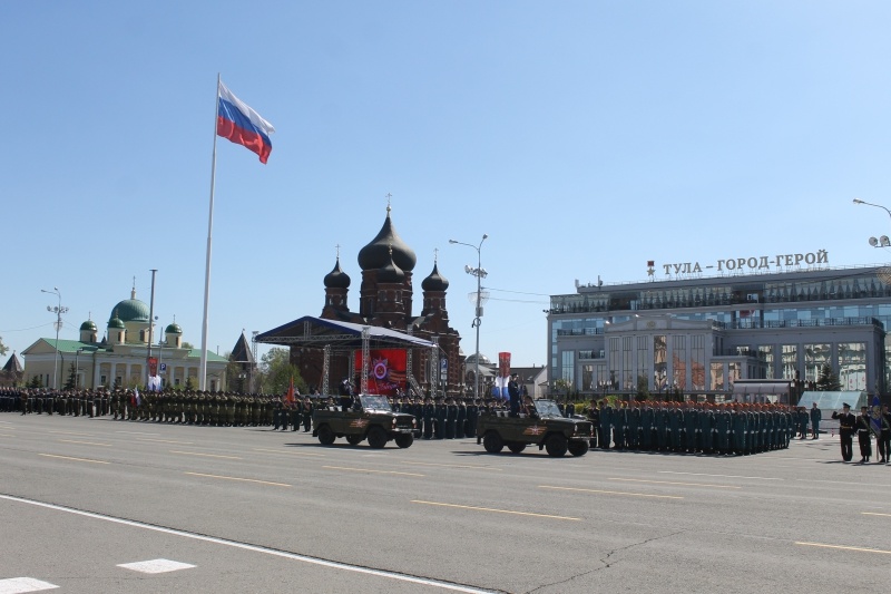 генеральная репетиция парадного расчёта Тульского гарнизона