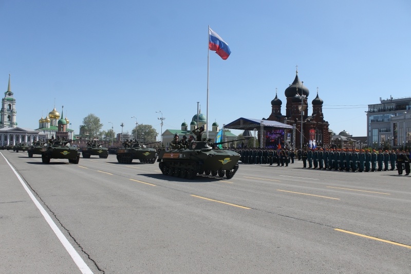 генеральная репетиция парадного расчёта Тульского гарнизона