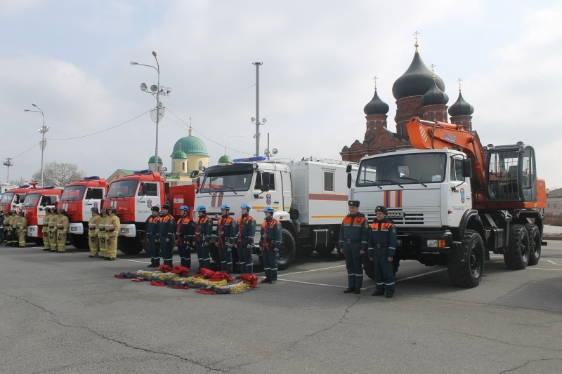 Приезд Министра Российской Федерации по делам гражданской обороны, чрезвычайным ситуациям и ликвидации последствий стихийных бедствий - Владимира Андреевича Пучкова в г. Тула