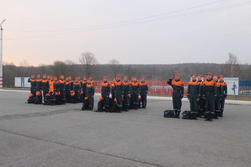 Командно - штабные учения в Тульском спасательном центре по отработке вопросов ликвидации природных пожаров и обеспечения безаварийного пропуска весеннего половодья в 2018 году 