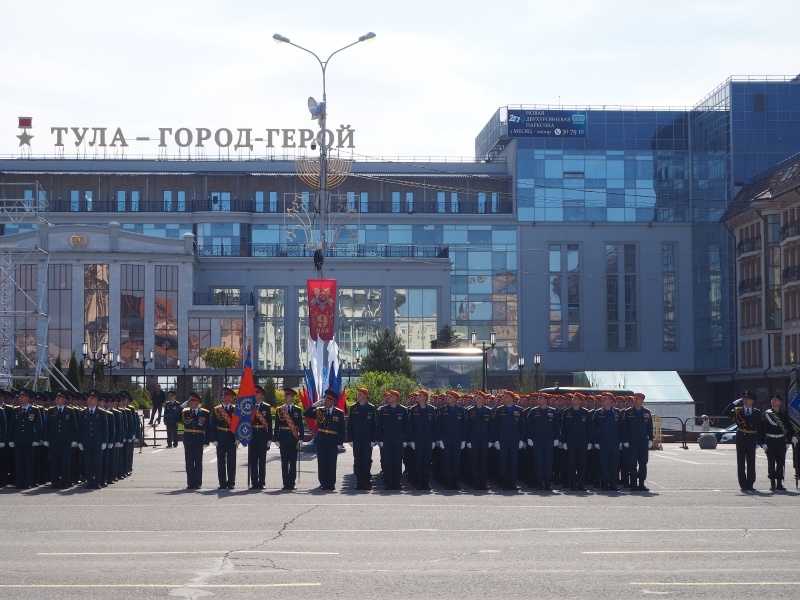 Генеральная репетиция парадного расчета Тульского гарнизона