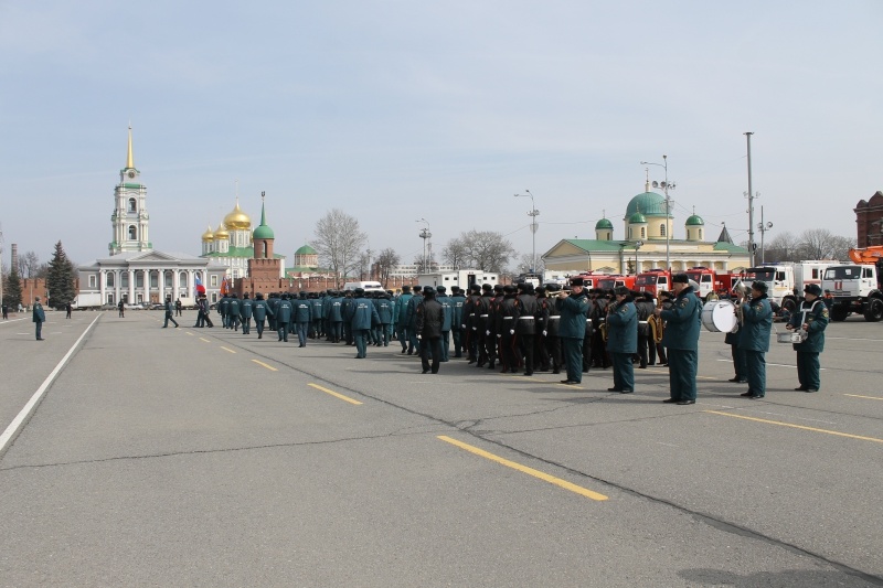 Приезд Министра Российской Федерации по делам гражданской обороны, чрезвычайным ситуациям и ликвидации последствий стихийных бедствий - Владимира Андреевича Пучкова в г. Тула