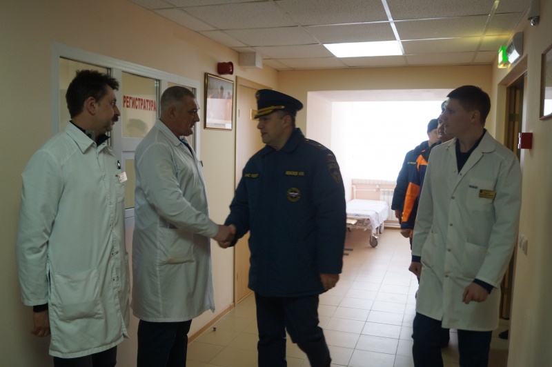 Посещение Тульского спасательного центра Врио начальника ЦРЦ МЧС России, генерал-майор внутренней службы Кобзев И.И