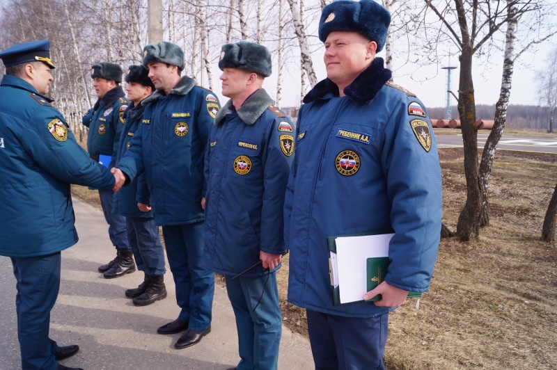 Посещение Тульского спасательного центра Врио начальника ЦРЦ МЧС России, генерал-майор внутренней службы Кобзев И.И