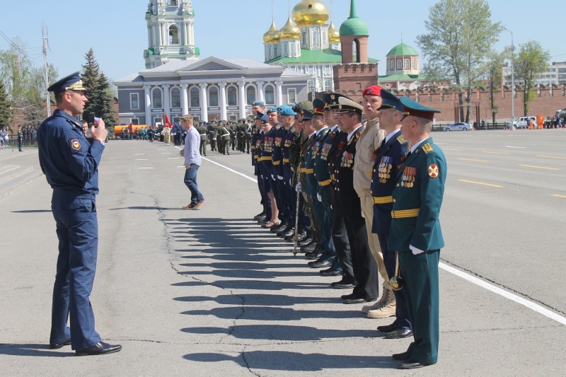 генеральная репетиция парадного расчёта Тульского гарнизона