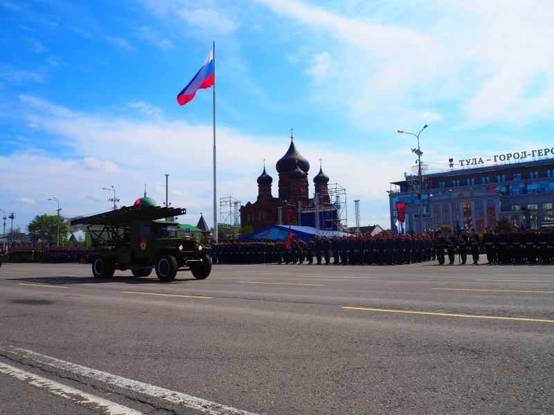 Генеральная репетиция парадного расчета Тульского гарнизона