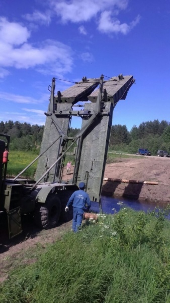 Организация мостовой переправы на реке Вохрома в Парфеньевском муниципальном районе Костромской области